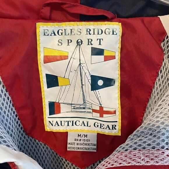 Eagle Ridge Sport Nautical Gear Sailing Jacket Size Men's M Sailing 90's Vintage - Picture 2 of 9
